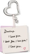 Kate Spade New York Charmed Embossed I Love You Leather Bag Charm