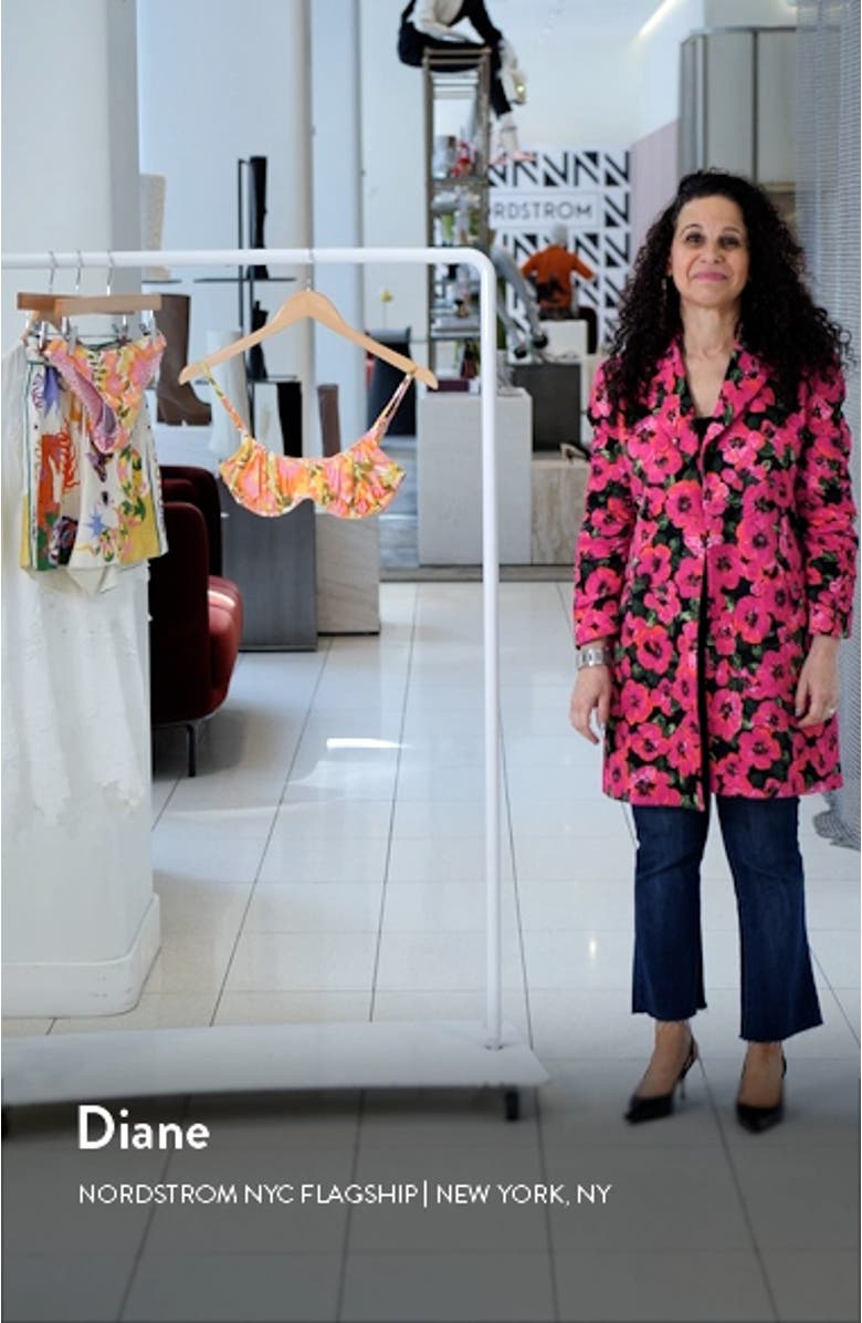 Summer Folk Ruched Bikini Top, sales video thumbnail