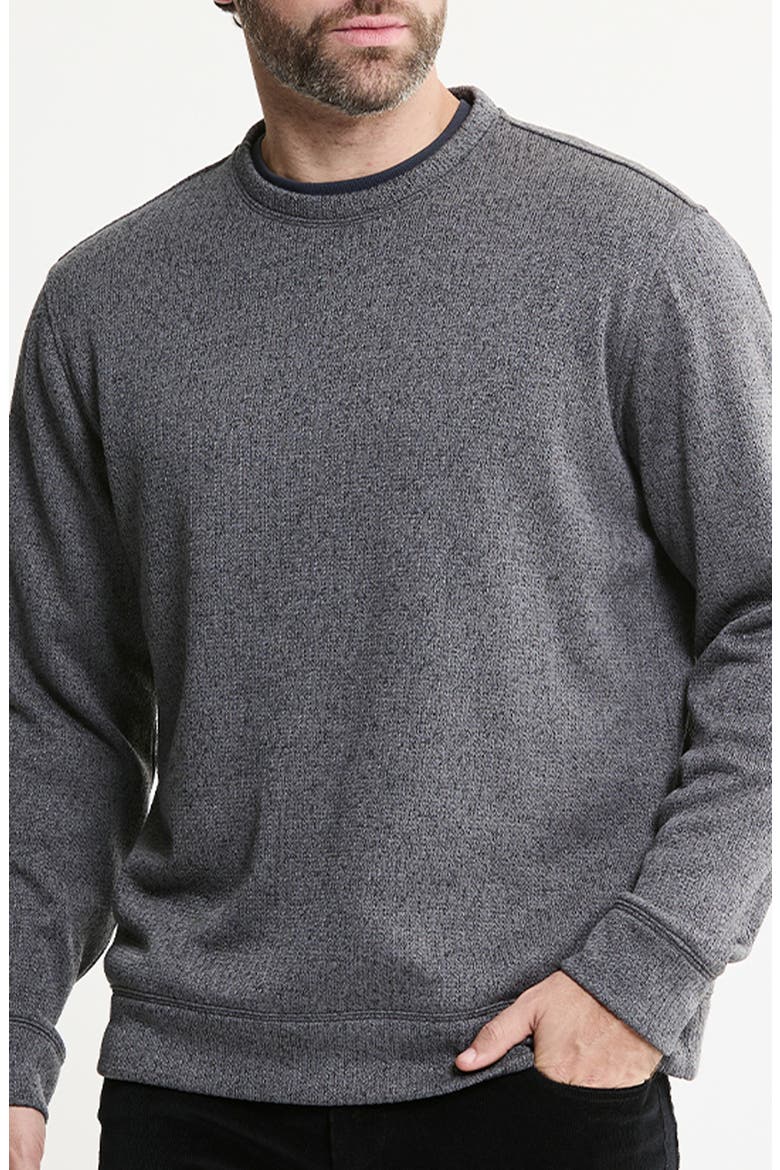 Sweater Fleece Crewneck, Main, color, GREY FLEECE