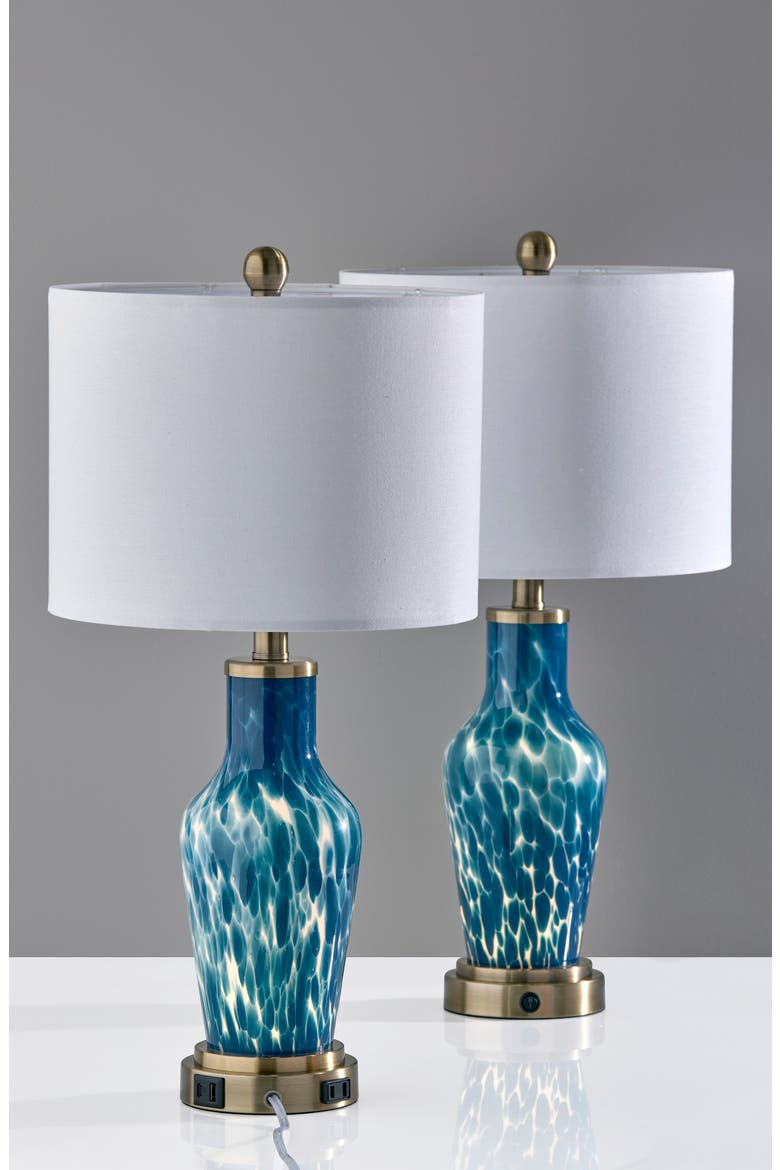 Grady Table Lamps, Alternate, color, ANTIQUE BRASS/ BLUE
