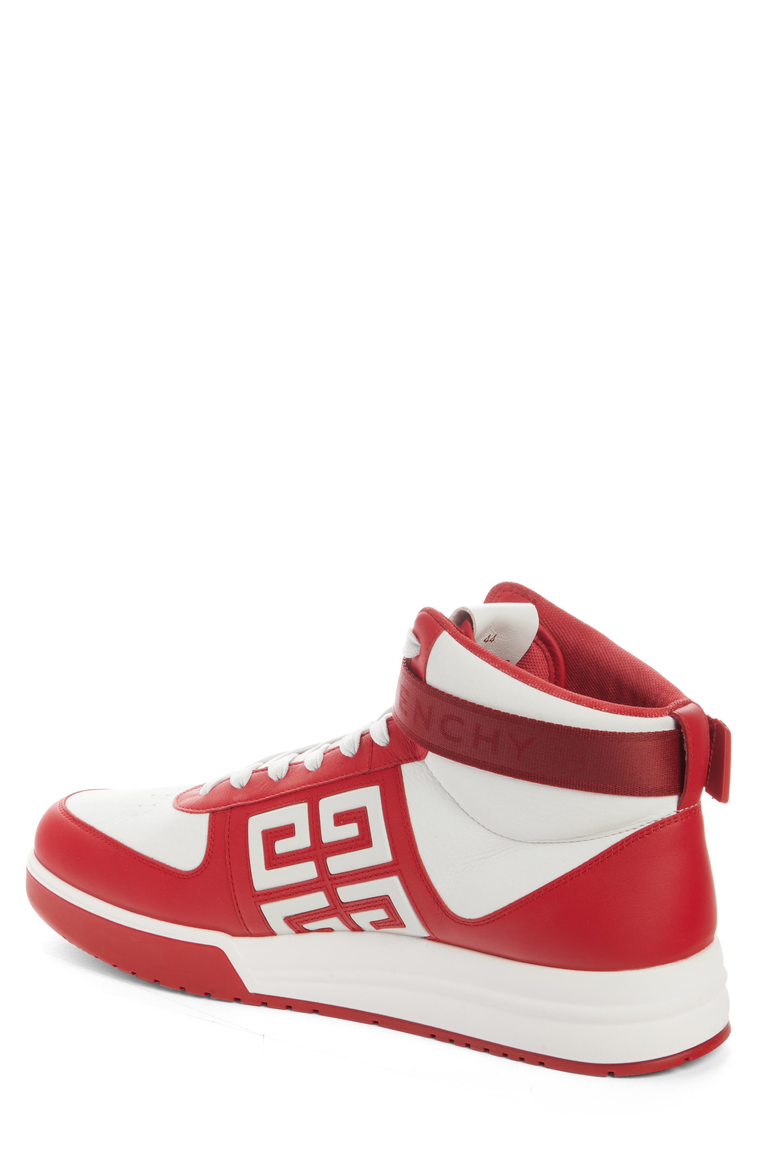 G4 High Top Sneaker, Alternate, color, RED/ WHITE