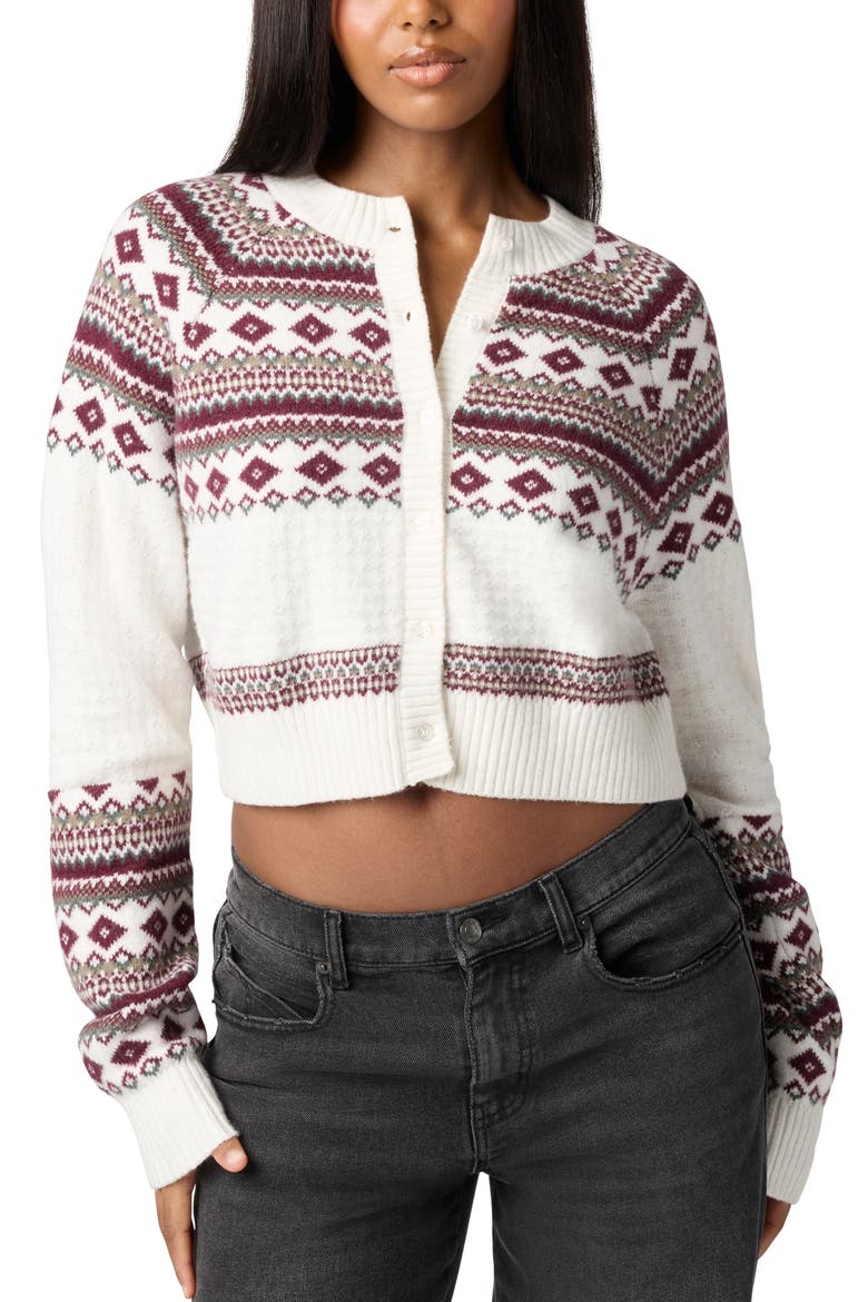 Dust Diamonds Cardigan, Main, color, JET STREAM COMBO