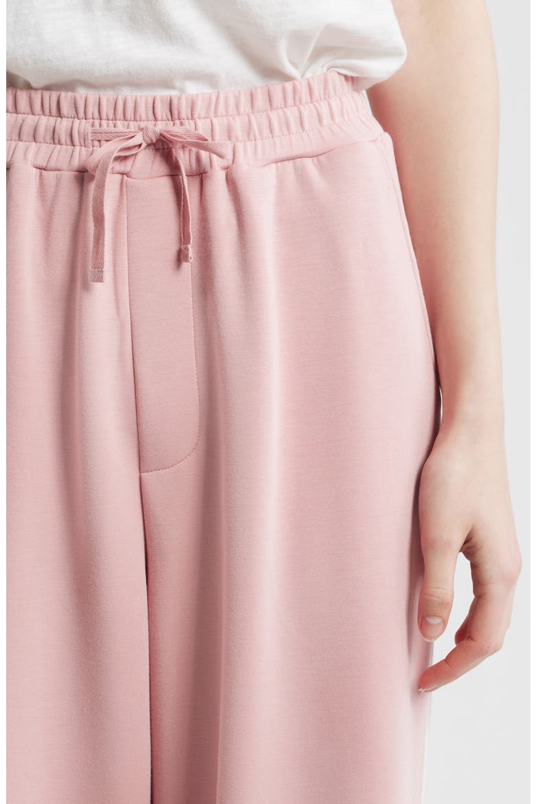 Piped Drawstring Waist Knit Pants, Alternate, color, BLUSH