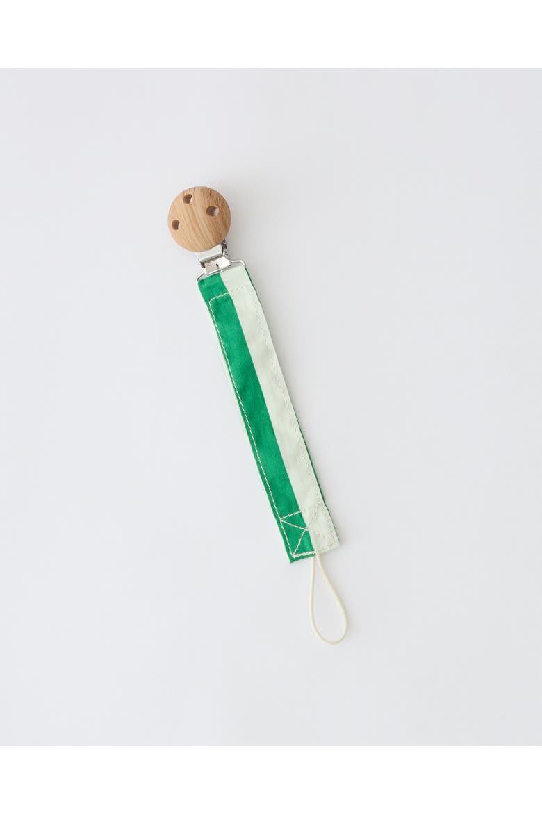 Pacifier Clip, Alternate, color, Green Stripe