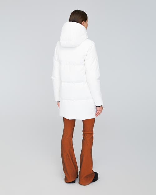 Quartz Co. Chloe | Hooded Down Winter Jacket In Ivory