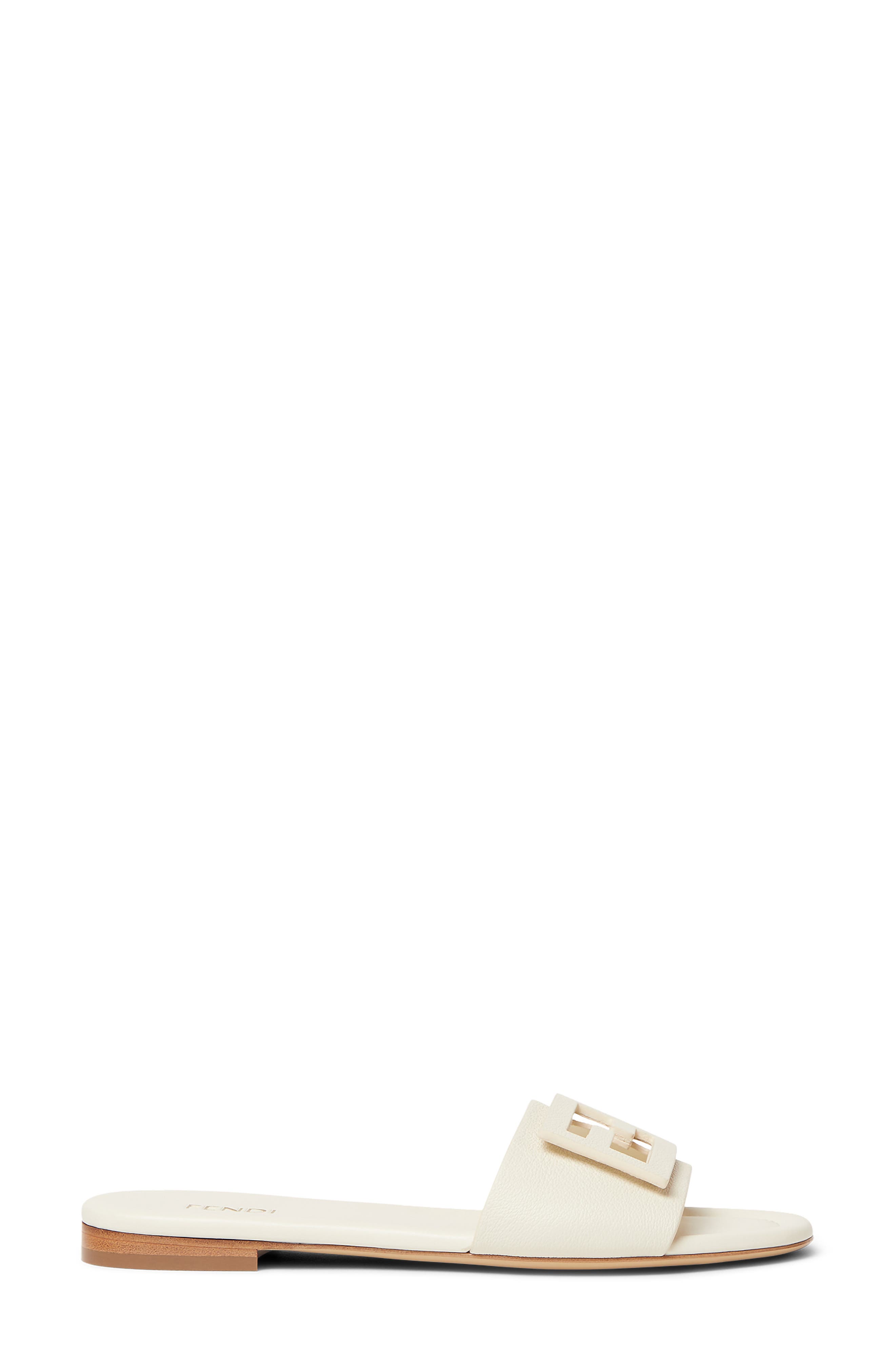 Baguette Leather Slide Sandal, Alternate, color, PERGAMENA MEDIO