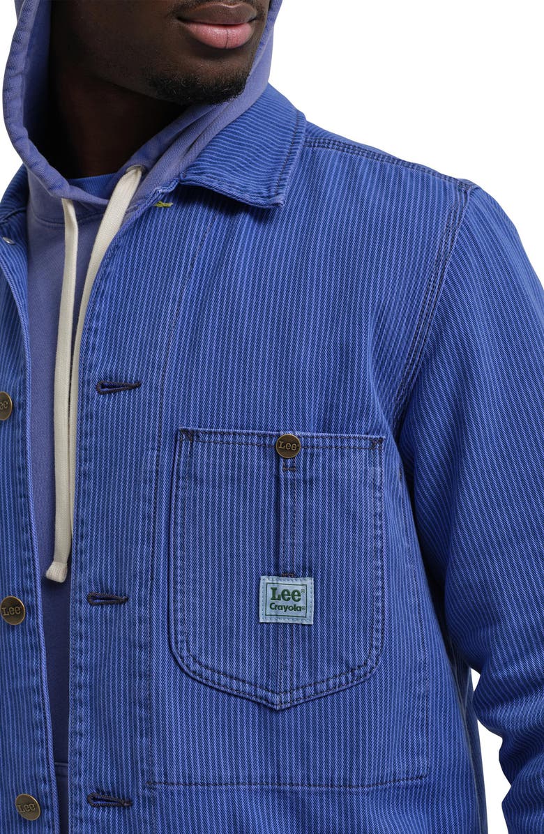 Lee X Crayola Jacket, Alternate, color, Overdye Violet Blue