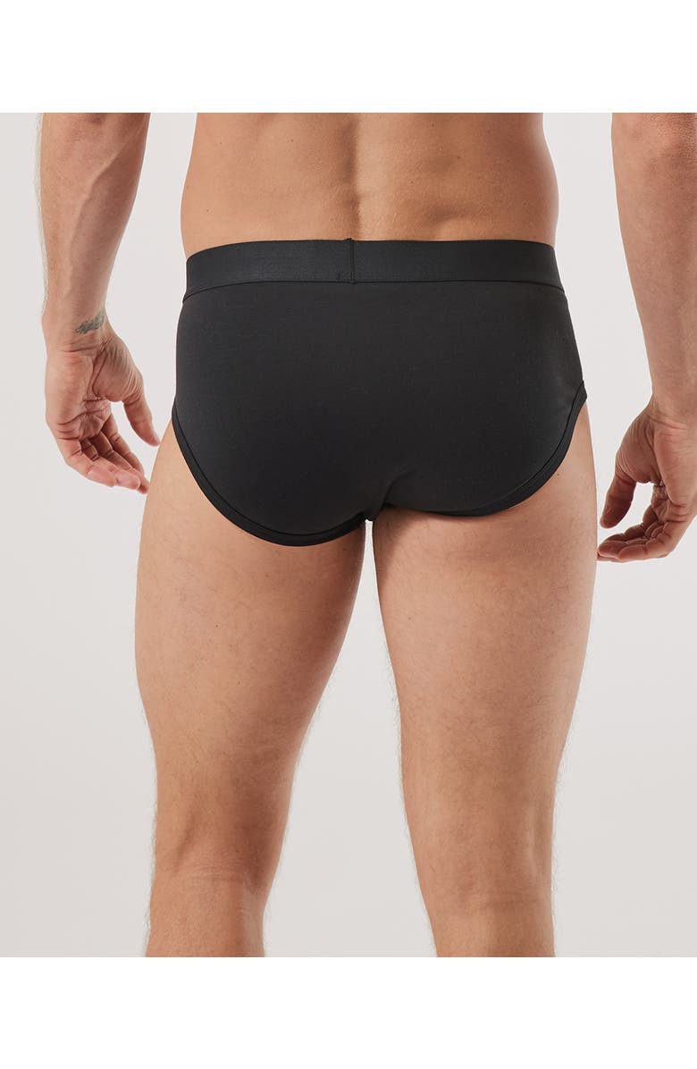 Pact Organic Cotton Everyday Brief 4-Pack, Main, color, Black