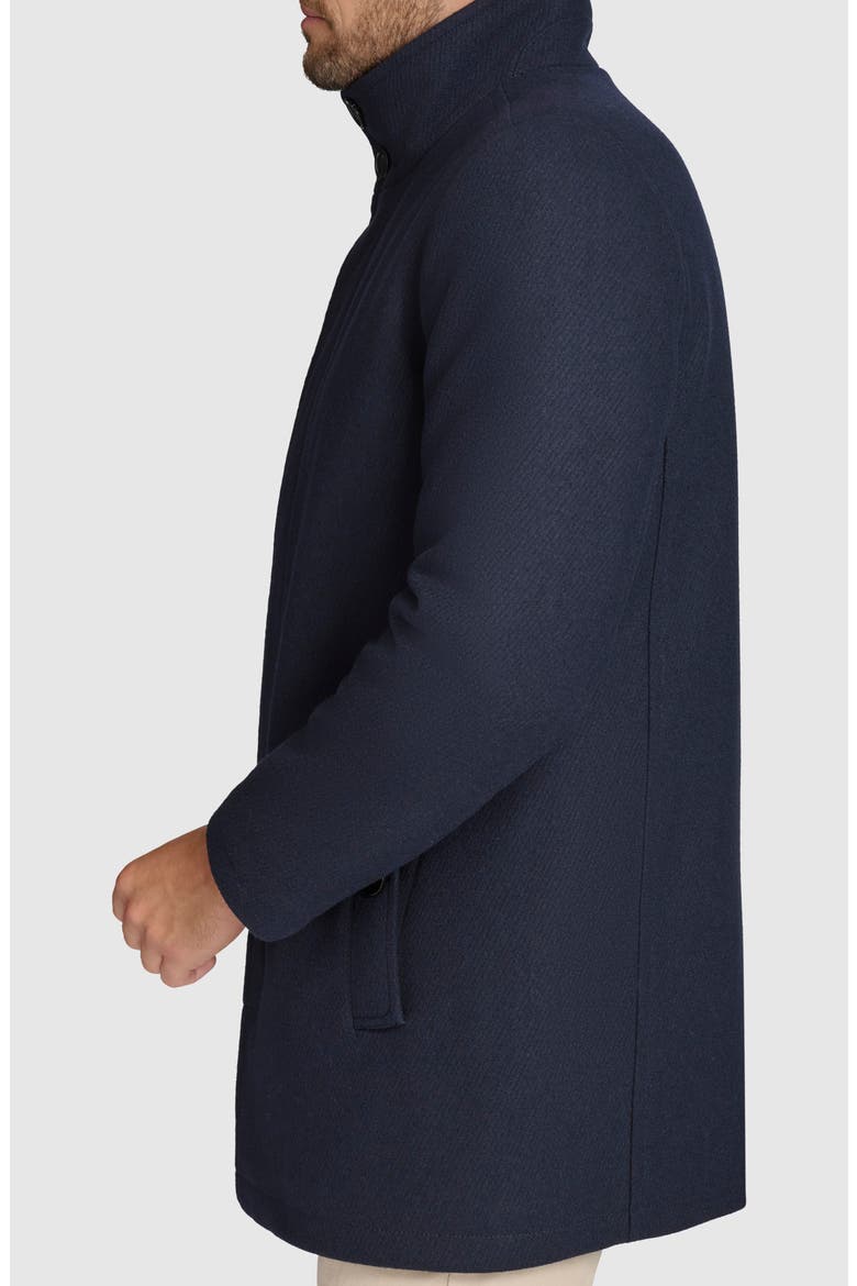 Wool Blend Twill Car Coat, Alternate, color, NAVY