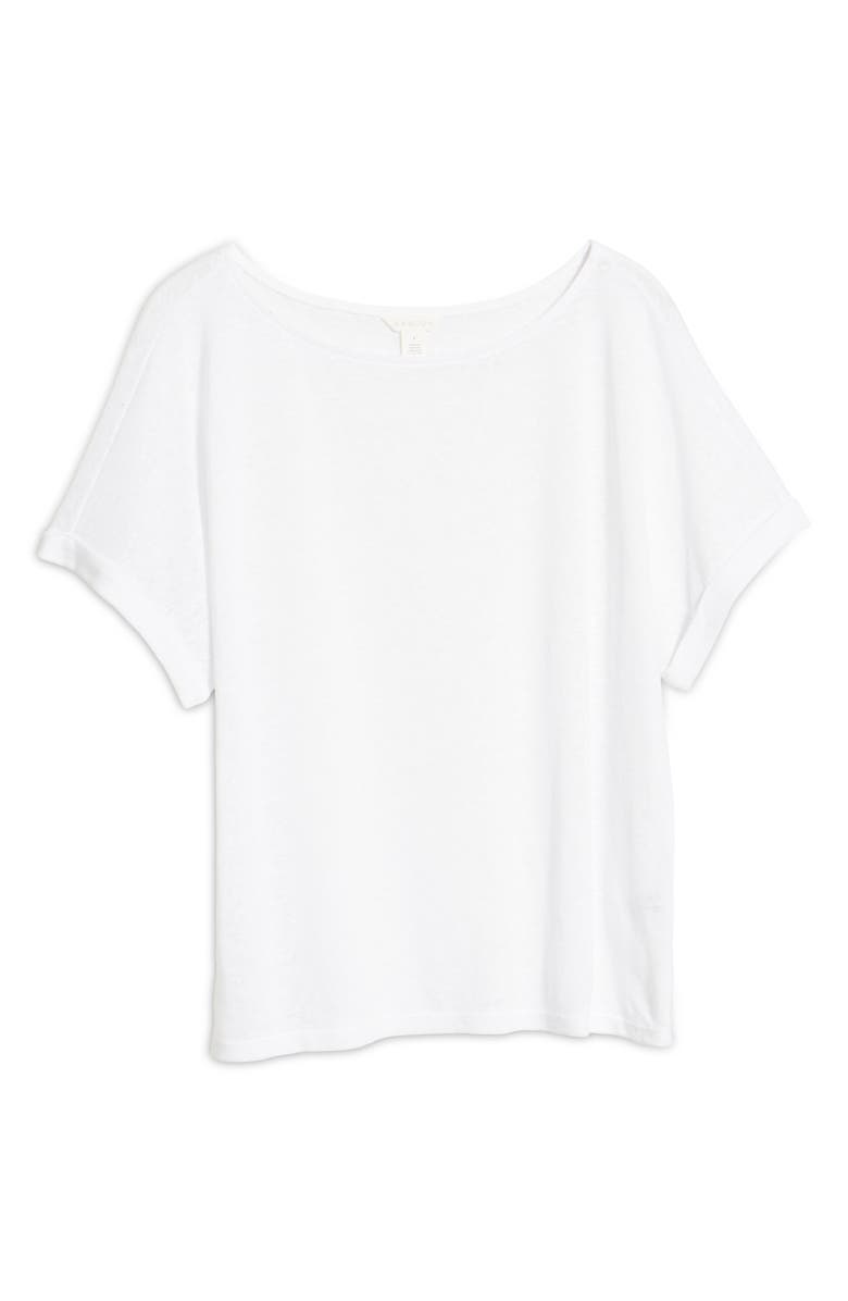 Caslon<sup>®</sup> Calson<sup>®</sup> Linen Blend Cuff Short Sleeve Crewneck T-Shirt, Alternate, color, 