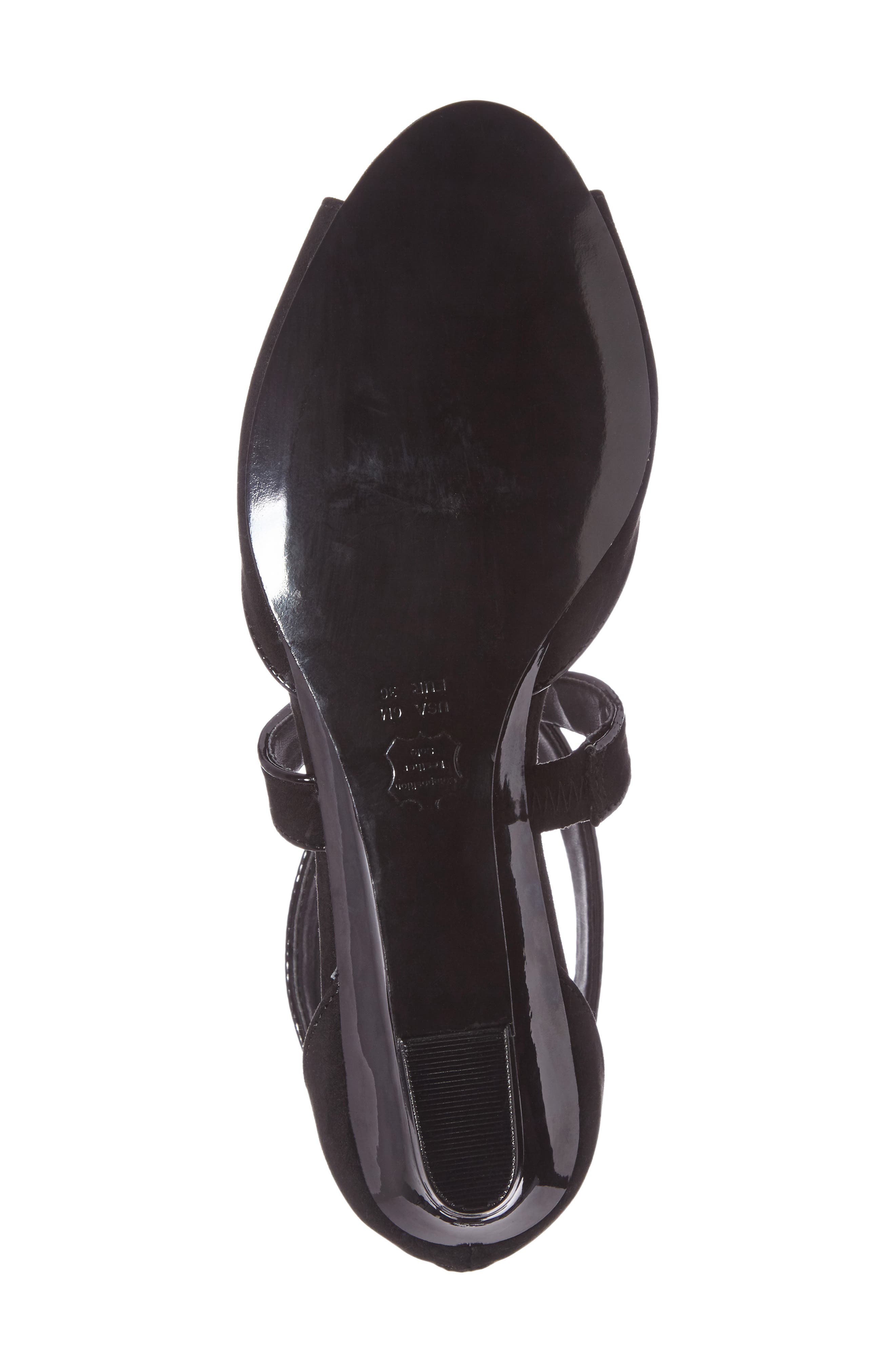 Rhonda Sandal, Alternate, color, BLACK SUEDE