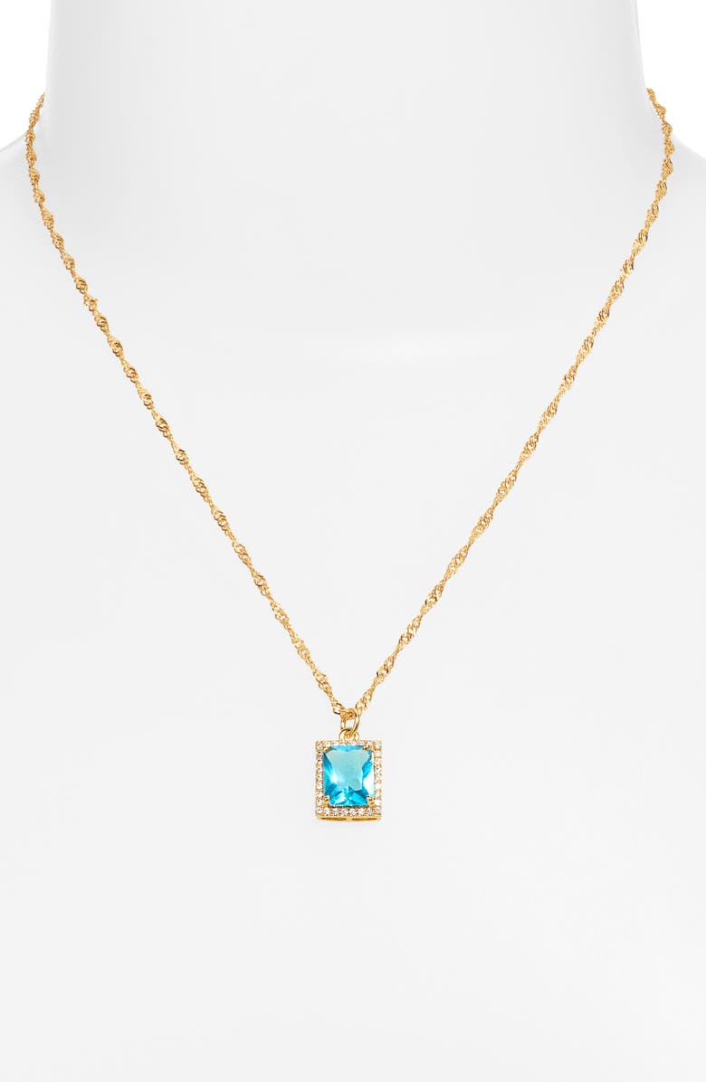 VIDAKUSH The Vixen Pendant Necklace, Alternate, color, Light Blue