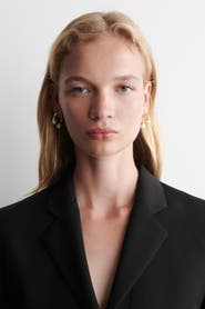 COS Arched Freshwater Pearl Earrings