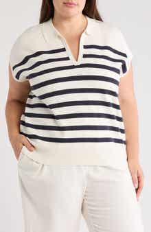 NORDSTROM RACK Sleeveless Popover Polo Sweater