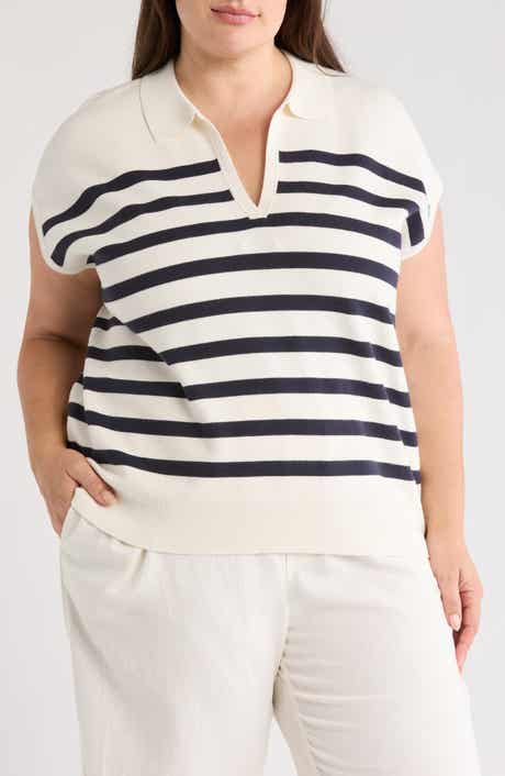 NORDSTROM RACK Sleeveless Popover Polo Sweater