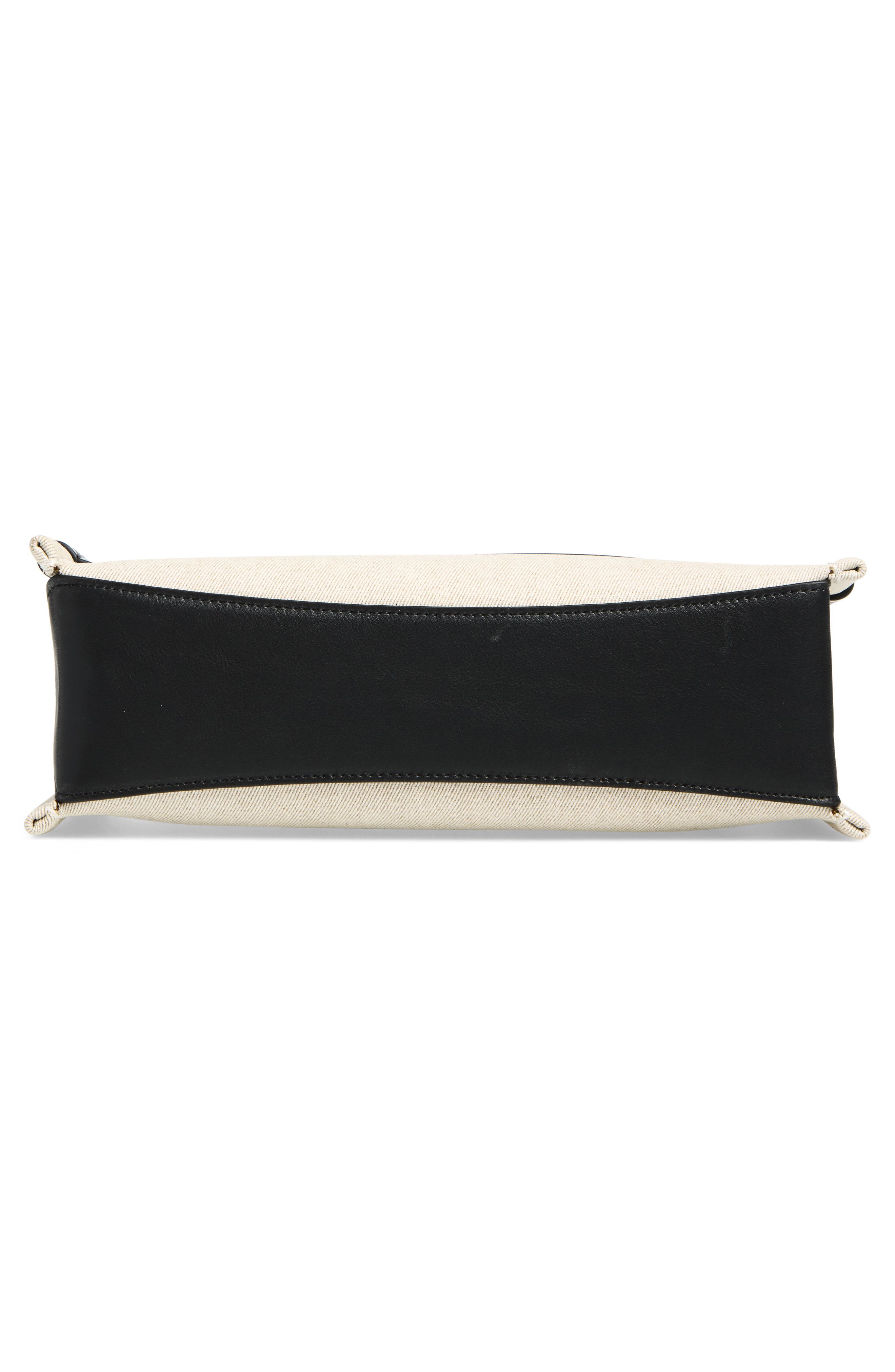 Loafer Canvas Top Handle Bag, Alternate, color, NATURAL/ BLACK 157