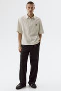 H&M Relaxed Fit Zip-top Twill Shirt