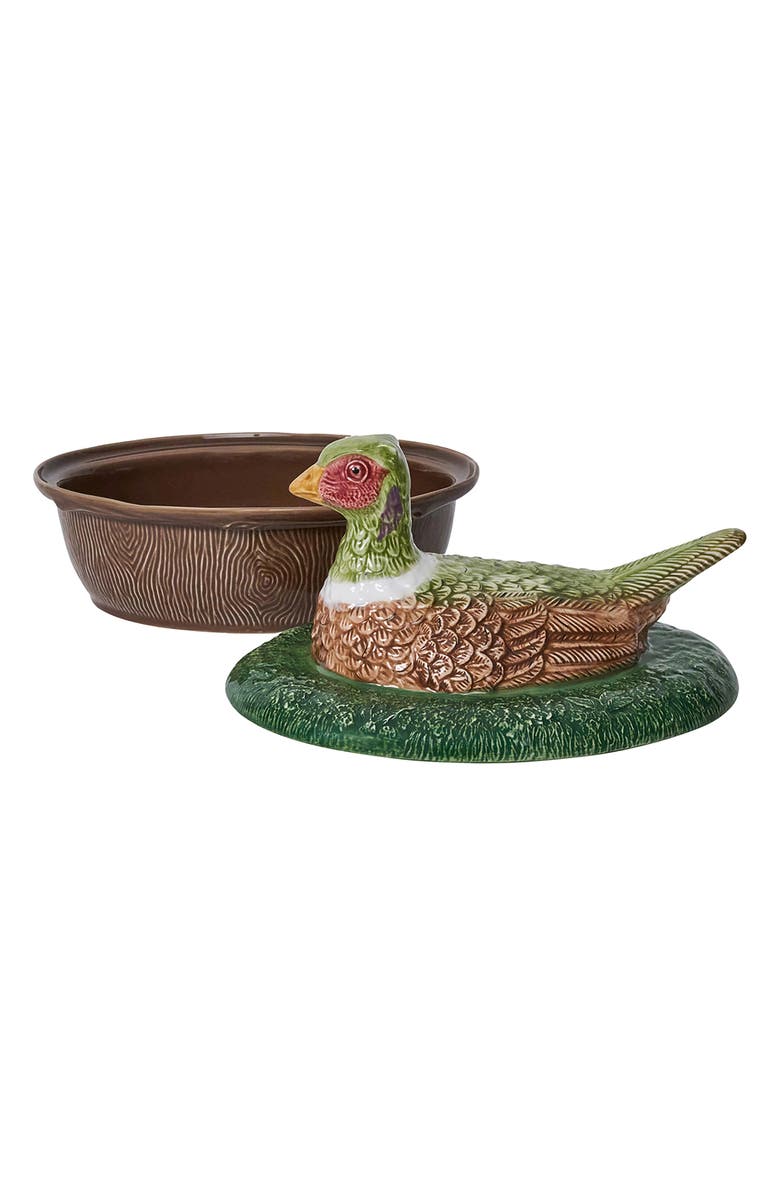 Juliska Forest Walk Pheasant Covered Baker, Alternate, color, Multi