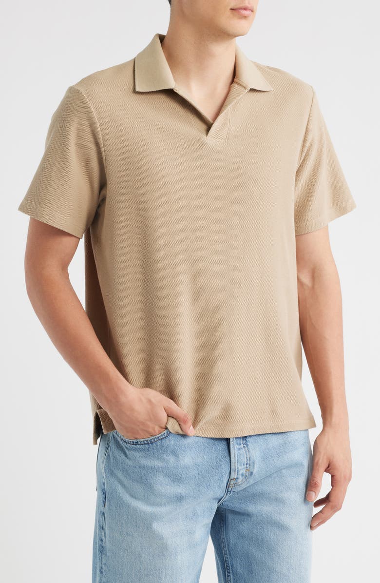 FRAME Jacquard Polo, Main, color, Summer Beige