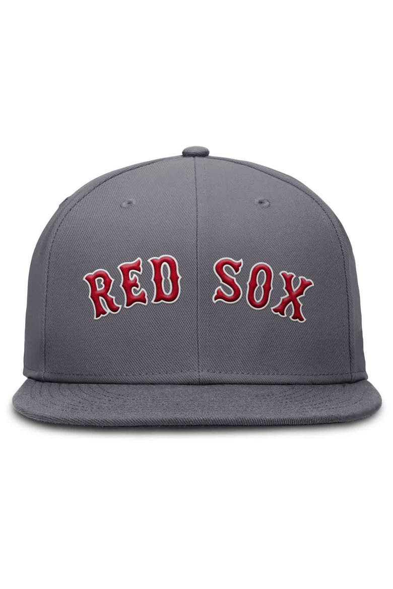 Men's Nike Gray Boston Red Sox Performance True Fitted Hat, Alternate, color, Gray
