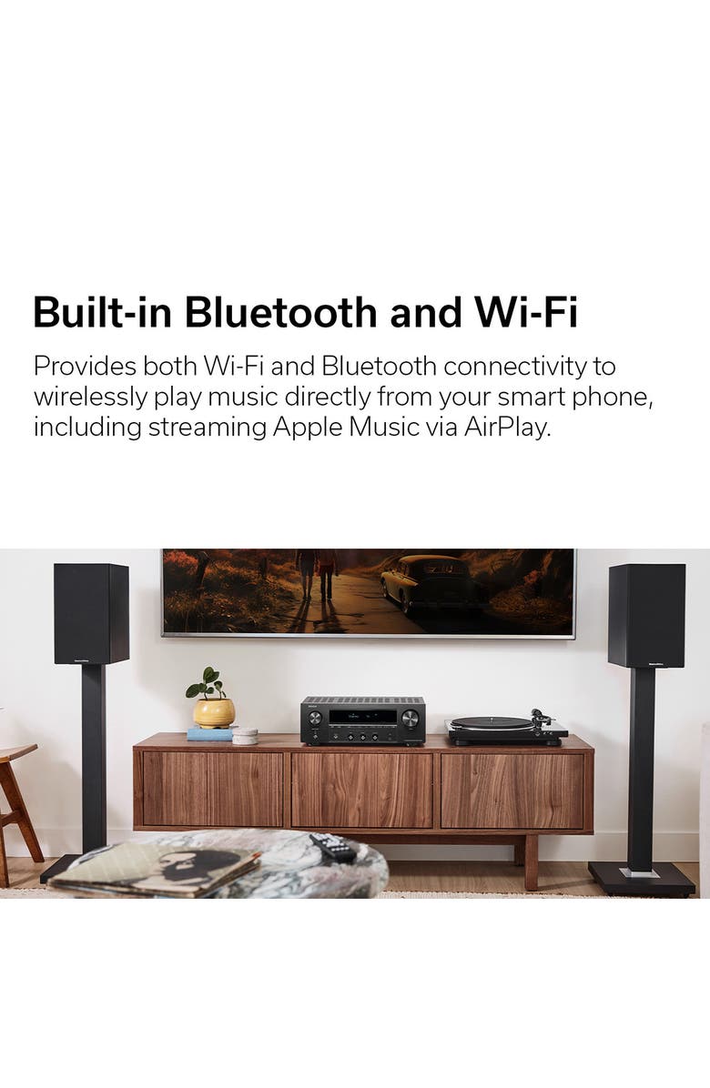 Denon DRA-900H 2.1 Channel 8K Stereo AV Receiver with HEOS Built-In, Alternate, color, Black