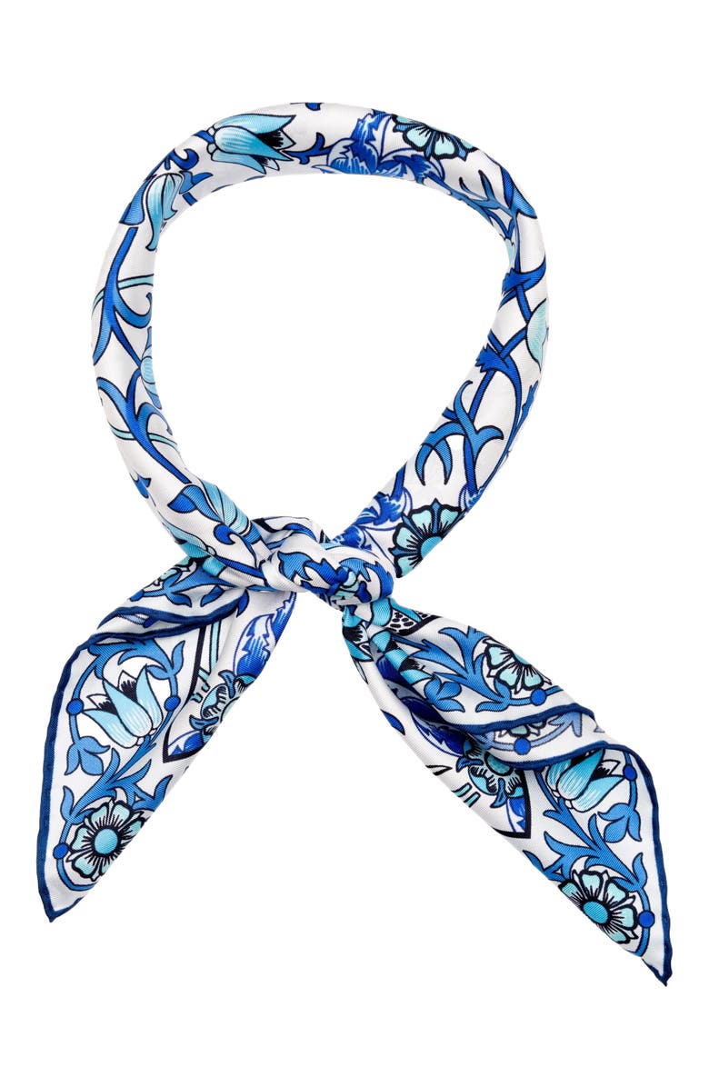 Elizabetta Eterna - Silk Neckerchief for Men, Alternate, color, Blue