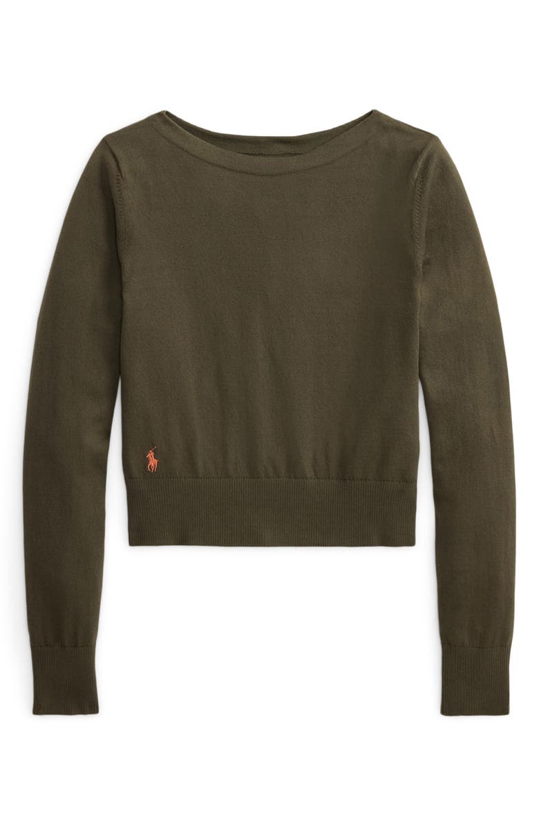 Polo Ralph Lauren Bateau Neck Sweater, Alternate, color, Harvest Olive