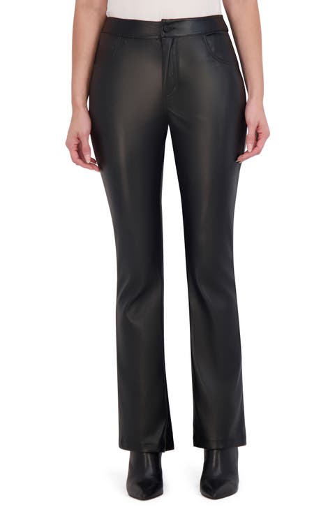 Faux Leather Bootcut Pants