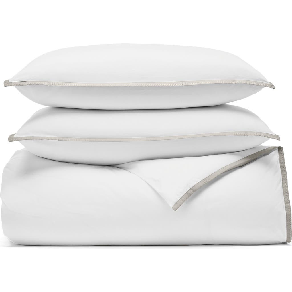 Boll & Branch Framed Percale Duvet Cover & Shams Set