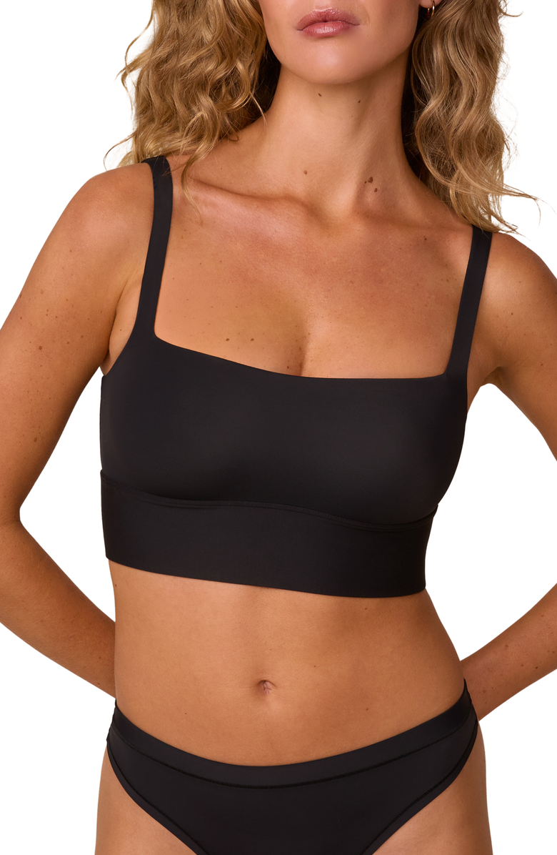 Harper Wilde Bliss Square Neck Bralette, Main, color, Black