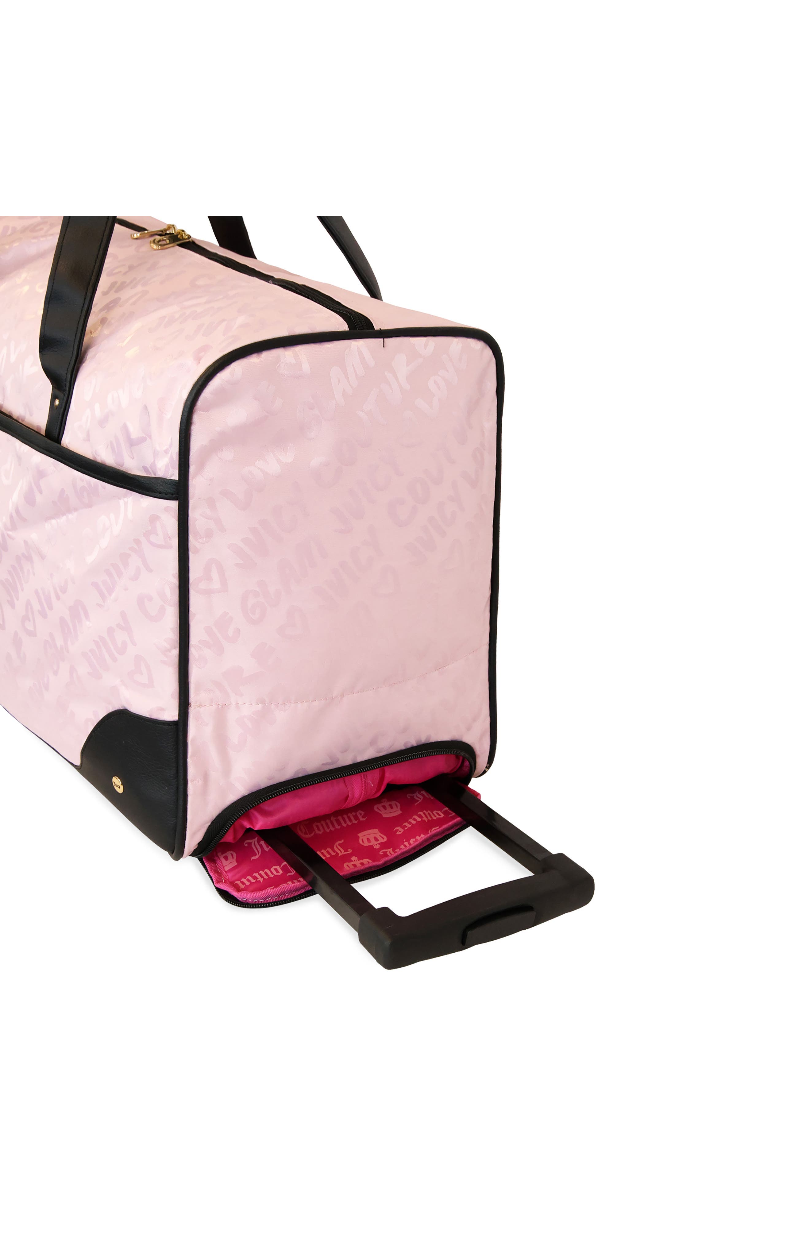 Sahara Rolling Duffle Bag, Alternate, color, PINK DIAMOND/ GLAM