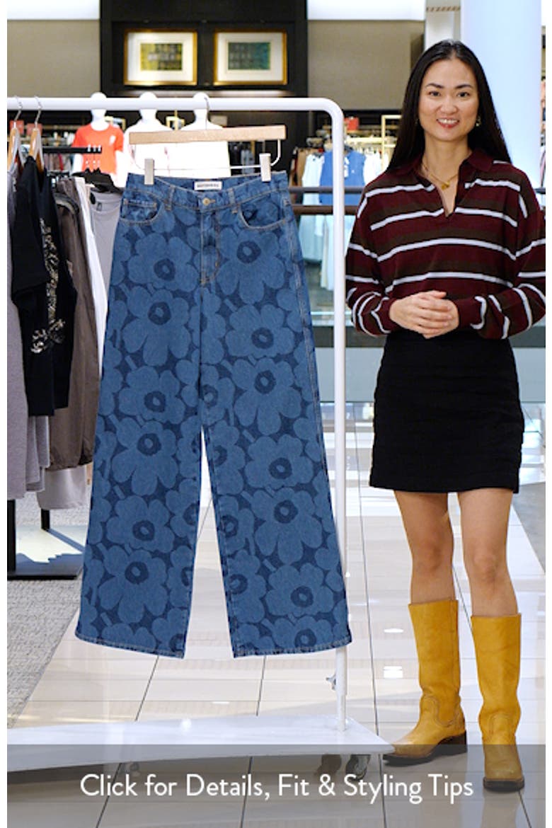 marimekko maridenim long W26/L30 日本未発売 Maridenim Unikko Wide Leg Jeans (Women) | Nordstrom