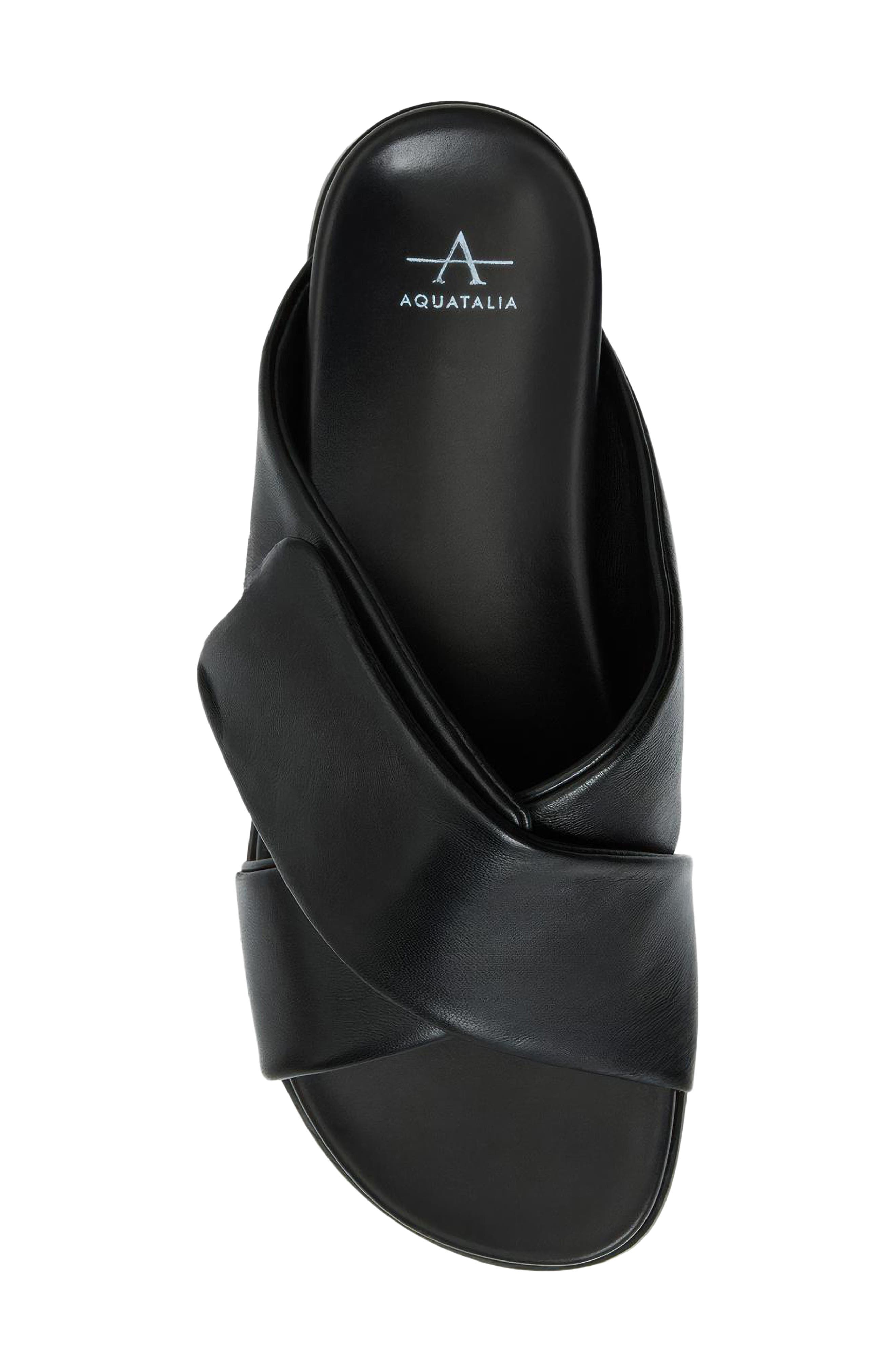 Cabra Slide Sandal, Alternate, color, BLACK NAPPA