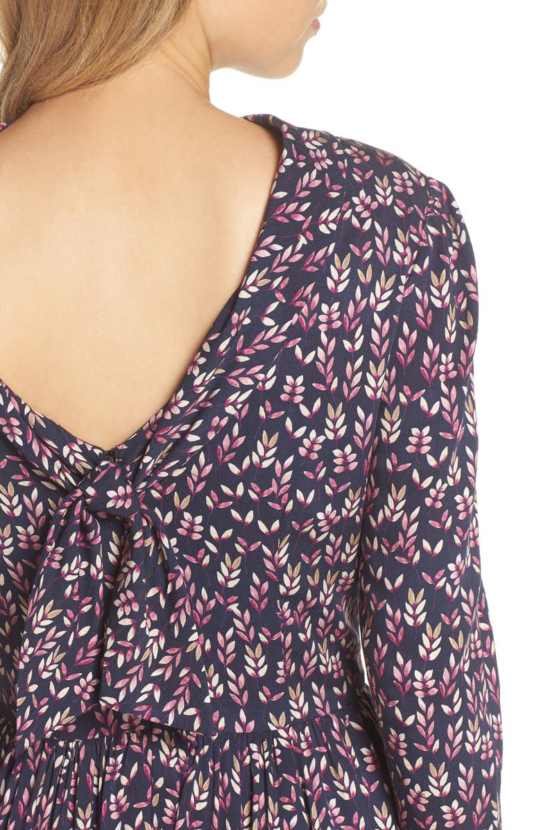 Gal Meets Glam Collection Beth V-Back Dress, Alternate, color, 