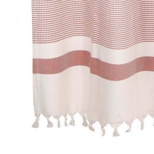 Olive And Linen Olive & Linen Pixel Shower Curtain In Pink