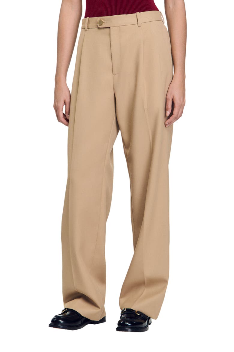 Suit trousers, Main, color, Sand