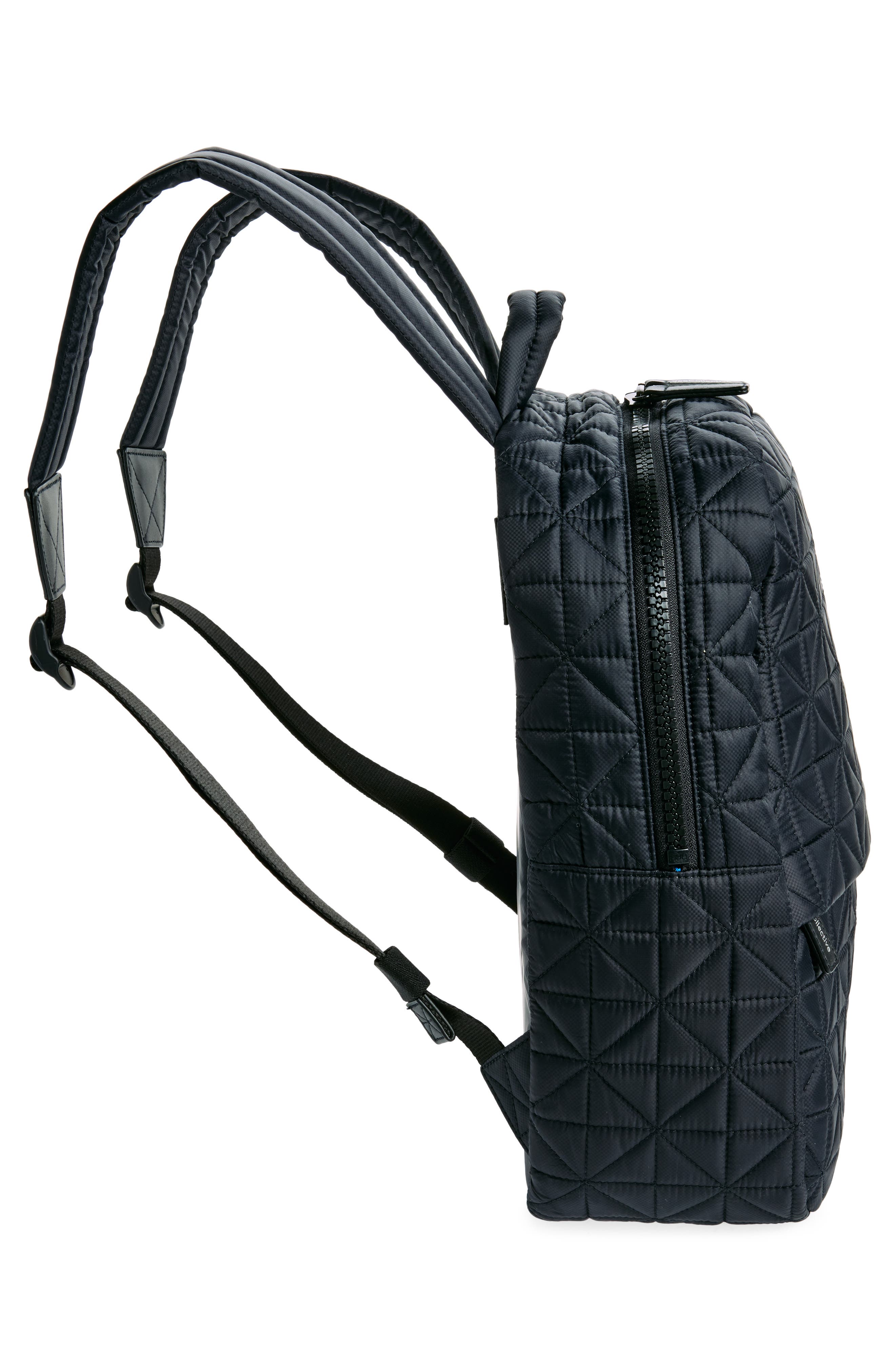 VeeCollective Vee Water Repellent Quilted Nylon Backpack, Alternate, color, 