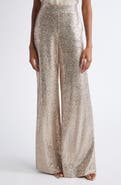 ST. JOHN Luxe Sequin Wide Leg Pants