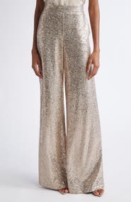 ST. JOHN Luxe Sequin Wide Leg Pants