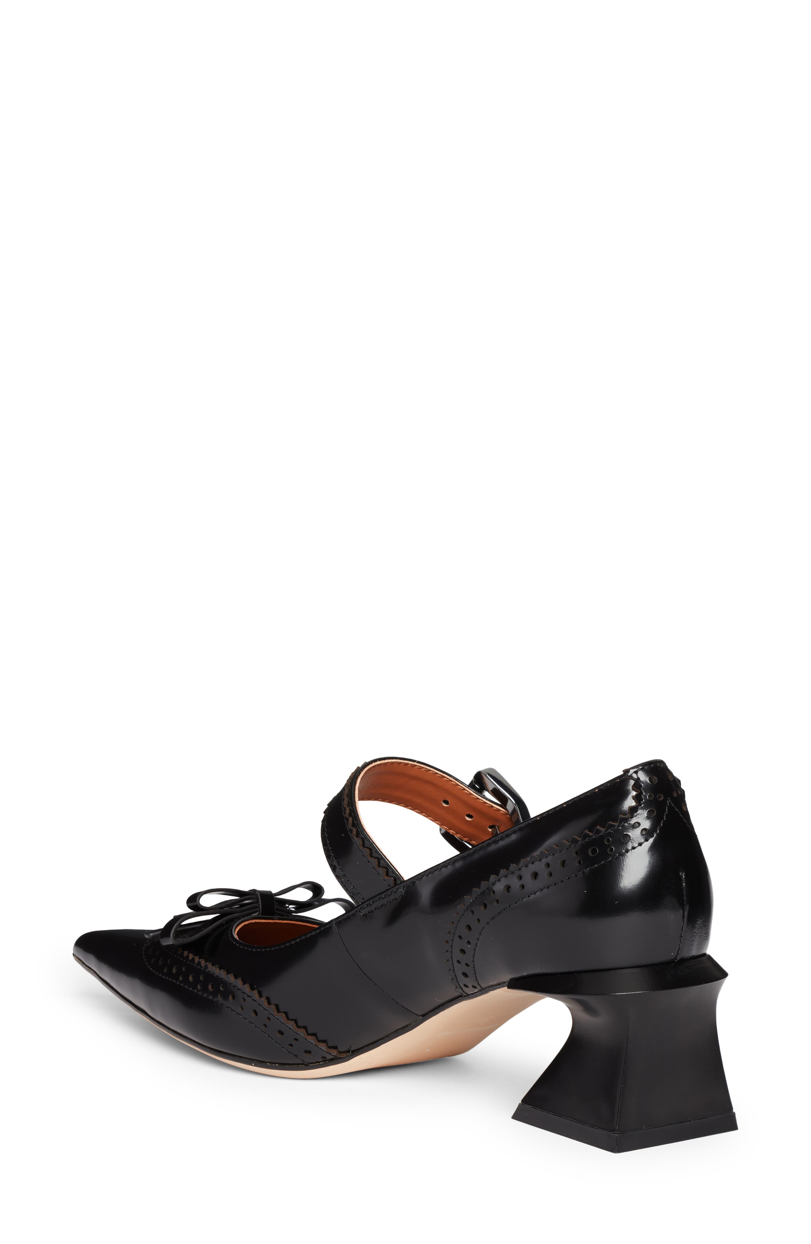 Shushu/Tong Bow Detail Pointed Toe Oxford Mary Jane Pump, Alternate, color, 