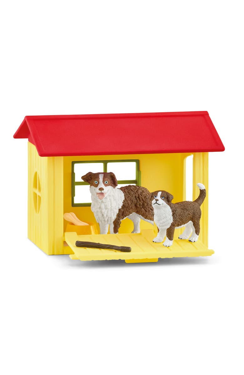 Schleich Farm World Friendly Dog House, 6 Piece Playset, Multicolor, Kids Ages 3+, Alternate, color, Multicolored