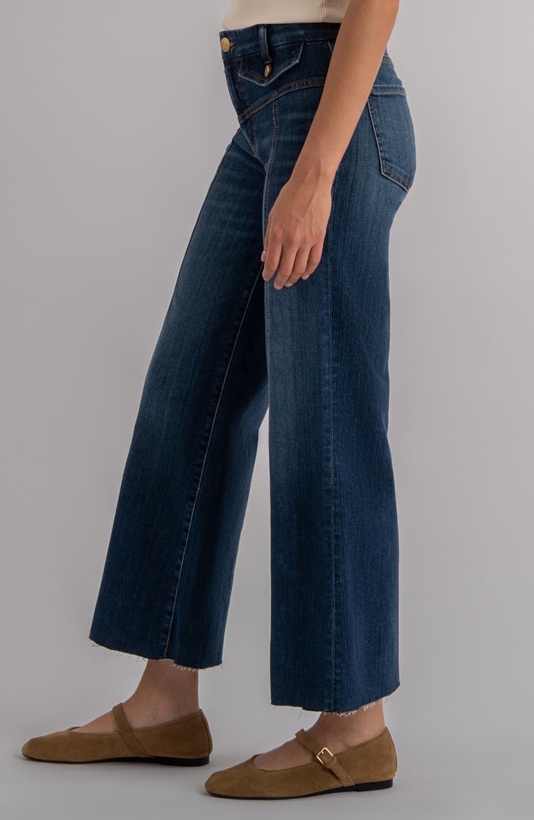 KUT from the Kloth Meg High Waist Ankle Wide Leg Jeans, Alternate, color, Poise