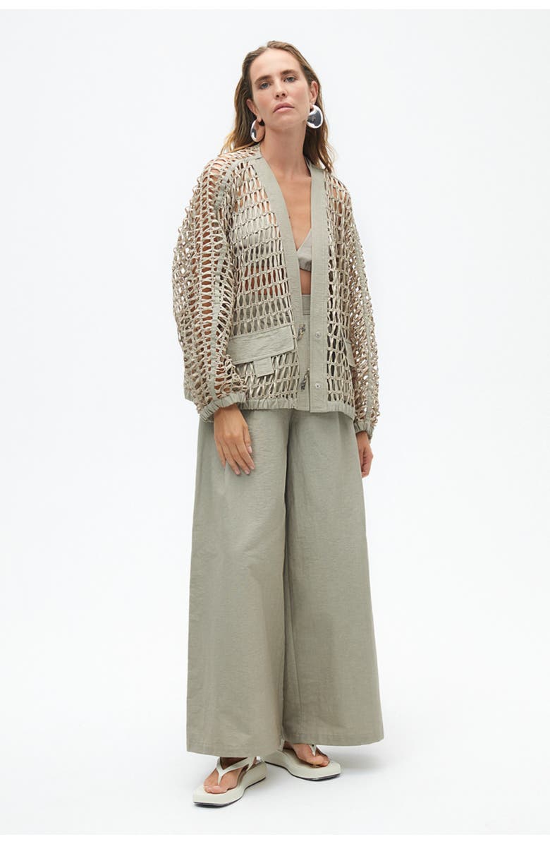 Nocturne Pleated Wide Leg Pants, Alternate, color, 