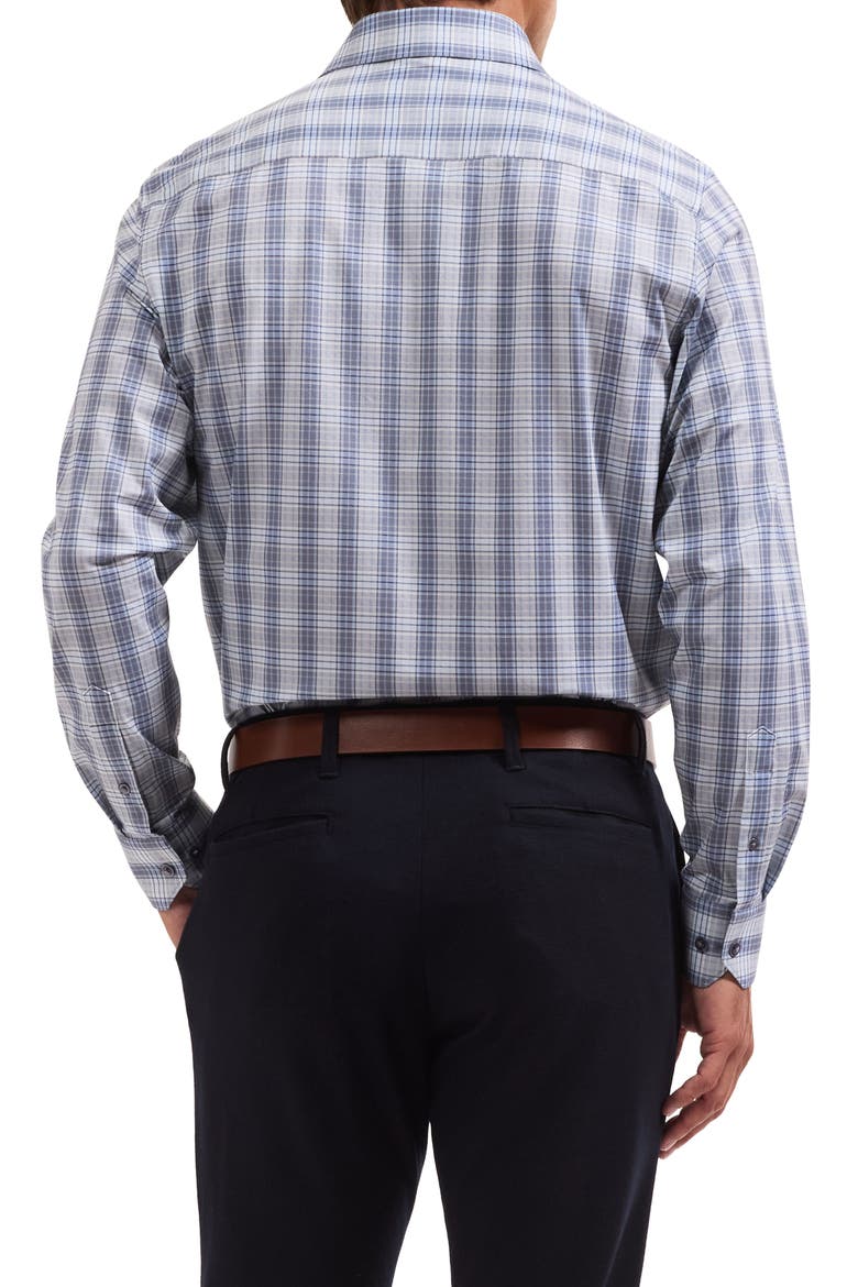 James OoohCotton® Plaid Button-Up Shirt, Alternate, color, SLATE