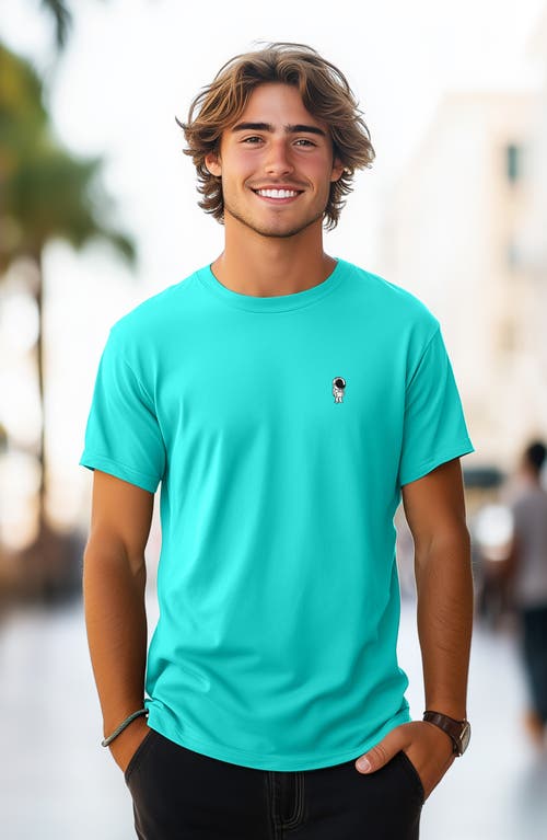 Dalix Astronaut Tee In Teal