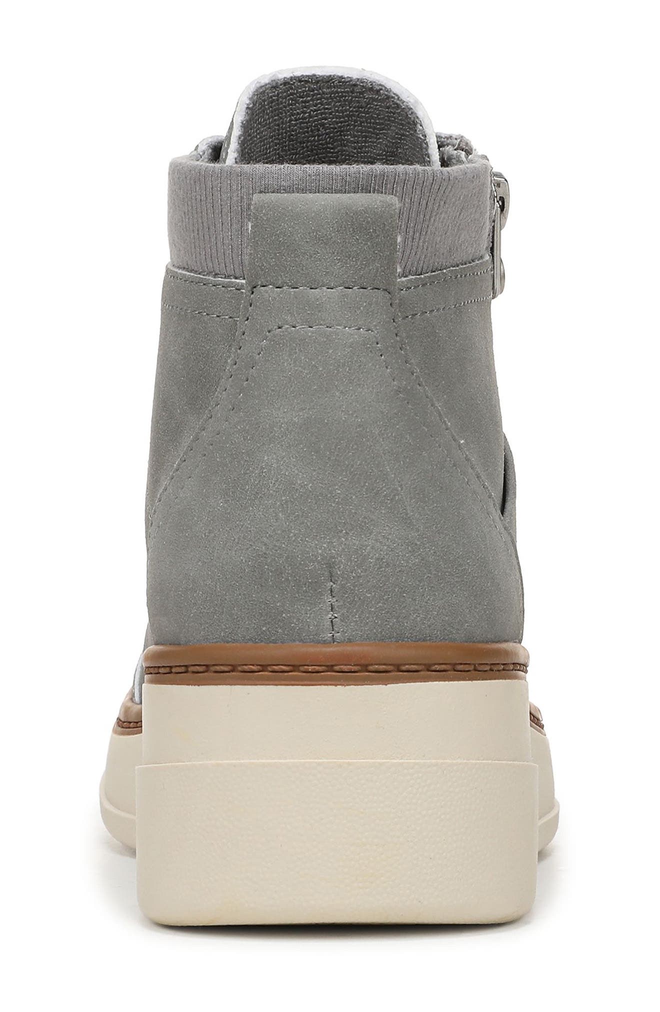 Blowfish Malibu Camden Wedge Sneaker, Alternate, color, Grey Faux Leather