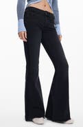 Desigual Frayed Low Rise Flare Jeans