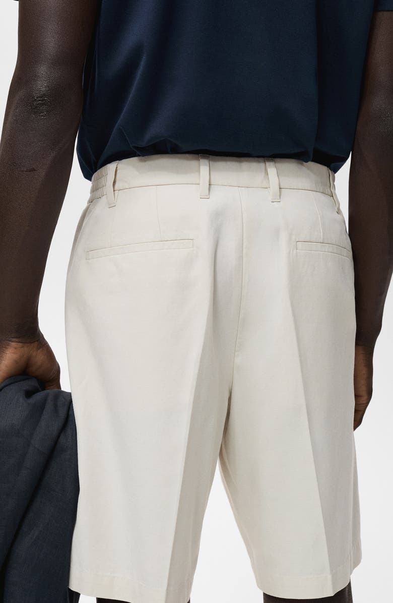 MANGO Bermuda Shorts, Alternate, color, Off White