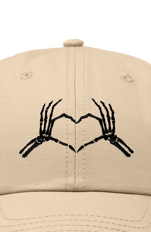DALIX DALIX SKELETON HEART EMBROIDERED DAD HAT