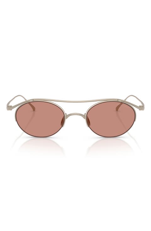 49mm Oval Sunglasses